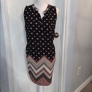 Sleeveless A line shift dress